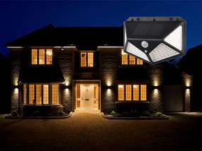 Verk 24240 Solárne vonkajšie 100 LED SMD osvetlenie s pohybovým senzorom