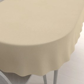 Biante Dekoračný oválny obrus BKU-108 Krémovo béžový 100x140 cm