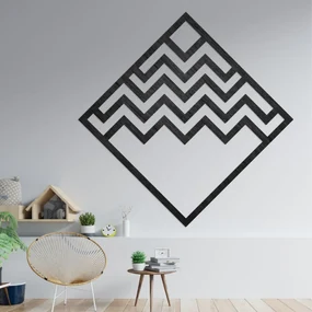 Drevená geometrická dekorácia štvorec | SENTOP PR0397-A