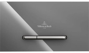 VILLEROY &amp; BOCH ViConnect M300 ovládacie tlačítko dvojčinné, bezpečnostné sklo, Glossy Grey, 922160RA