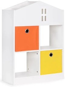 Regál do detskej izby v tvare domčeka