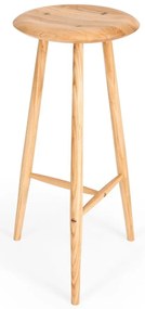 Barová stolička z dubového dreva v prírodnej farbe (výška sedadla 75 cm) Blanc – Gazzda