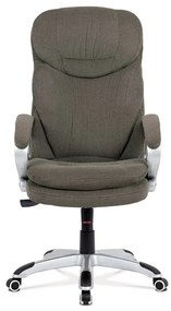 BONTEC Kancelárske kreslo, hojdací mechanizmus, šedá látka, KA-G198 GREY2 Farba: Strieborná