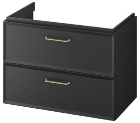 Cersanit S1017-003 - Závesná kúpeľňová skrinka pod umývadlo MILLE 80x45 cm čierna