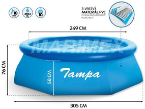 Bazén Tampa 3,05 x 0,76 m bez filtrácie