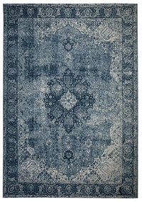 Flair Rugs, Kusový koberec Manhattan Antique Blue, 120x170, modrá, obývacia izba