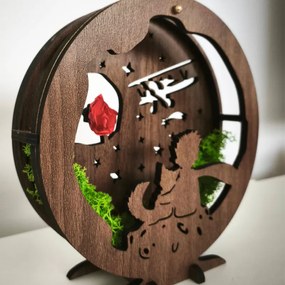 Stmievateľná LED stolová lampa s motívom Malého princa | Sentop LED0575-WENGE