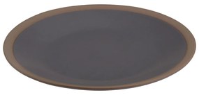 Kameninový dezertný tanier Clay, (fi) 18 cm, hnedý