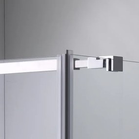 BPS-koupelny Štvorcový sprchový kút HYD-SK1190B 90x90 chróm/transparent + vanička HYD-SSV-RIKO čierna