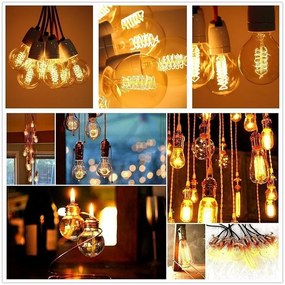 TRIXLINE EDISON Retro Carbon Filament žiarovka T30 E27 40W, 19 cm