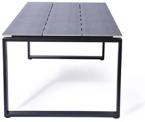 Súprava 4 ratanových jedálenských stoličiek Gabriela a čierneho stola Strong - Bonami Essentials