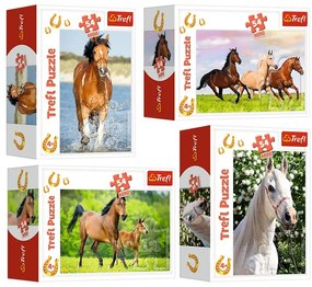 54193 TREFL Mini puzzle - I love horses - sada 4ks