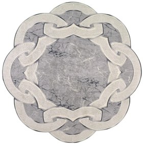 Sivý okrúhly koberec ø 80 cm - Vitaus