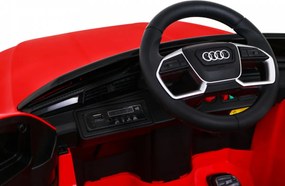 Ramiz Audi E-Tron Sportback pre deti Červená + Pilot + pohon 4x4 + pomalý štart + rádio MP3 + LED