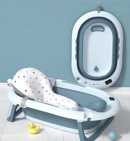 Skladacia detská vanička VAIANA Premium s poduškou - viac farieb modrá