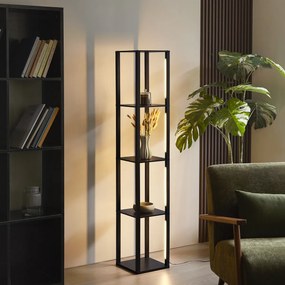 Dizajnová stojaca lampa čierna vrátane LED 3-stupňový stmievač - Tianna