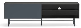 Čierno-antracitový TV stolík 180x56 cm Nube – Teulat