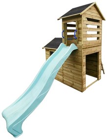 Detský domček Robert so šmykľavkou 165x118x249 cm