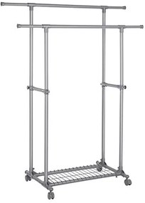 Stojan na oblečenie na kolieskach, 146-166x87-150x52cm