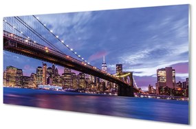 Obraz na akrylátovom skle Väčšina mrakodrapy sunset 120x60 cm