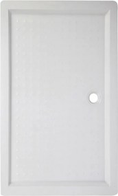 BPS-koupelny Obdĺžniková akrylátová sprchová vanička SXL03F WH 130x80 biela
