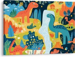 Obraz - Veselí dinosaury (70x50 cm)