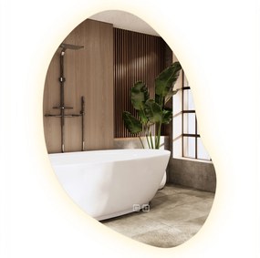 Tutumi Rea, asymetrické LED zrkadlo 80x60cm CLOUD C P11230, HOM-05504