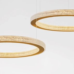 LED luster Fiore 60 zlaté