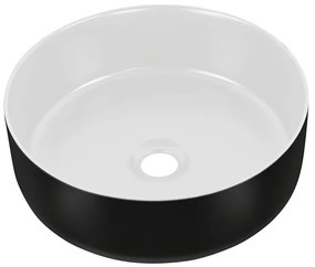 COMAD UM-6259 SIMPLE 8. - Umyvadlo na dosku SIMPLE pr. 36 cm biela/čierna