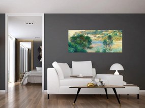 Obraz - Auguste Renoir, View of Monte Carlo from Cap Martin, reprodukcia (120x50 cm)
