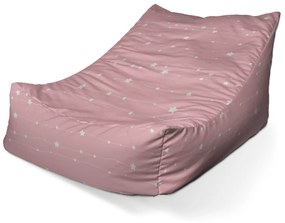 Sablio Sedací vak Lounge Hviezdy a bodky na povrázku - 80 x 95 x 50 cm