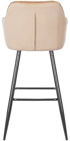 Barová stolička salem velvet béžová | jaks
