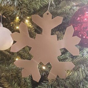 DECOLED 2D Kovová snehová vločka zlatá priemer 30 cm