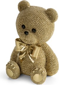 DEKORAČNÁ SOŠKA BEAR 13X17 CM ŠAMPANSKÁ