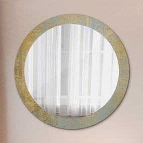 Okrúhle ozdobné zrkadlo Textúra zlata fi 80 cm