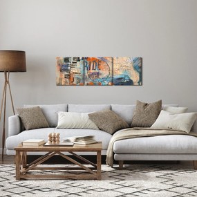 Obraz - Zrodený na jazdu (s hodinami) (90x30 cm)