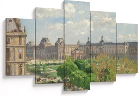 Obraz - Camille Pissarro, Place du Carrousel, Paris, reprodukcia (150x105 cm)