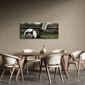 Obraz - Futbalová lopta (120x50 cm)