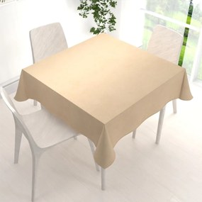 Biante Veľký zamatový štvorcový obrus Velvet Prémium SVP-006 Pieskovo béžový 190x190 cm