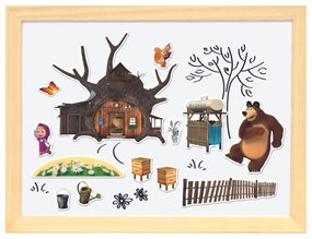 Bino Magnetická tabuľka Máša a medveď, 31 x 23,5 x 3,5 cm