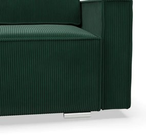 Trojmiestna rozkladacia sedačka NOTO fľaškovo zelená