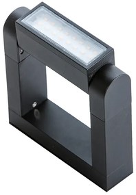 LED vonkajšie nástenné osvetlenie Frame tmavá sivé