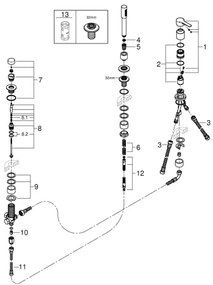 GROHE 19965001 - Vaňová trojotvorová batéria LINEARE lesklý chróm
