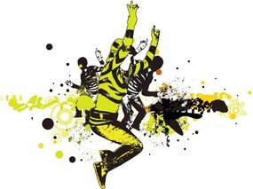 Fototapeta - Street dance (147x102 cm)