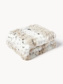 Deka z umelej kožušiny vo vzhľade snežného leoparda Skins