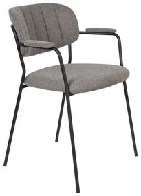 Svetlosivé jedálenské stoličky v súprave 2 ks Jolien – White Label