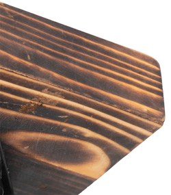 Priemyselné stropné bodové svetlo drevo s betónom - Creto