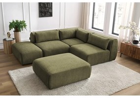 Zelená rohová pohovka (variabilná) Jeanne - Bobochic Paris