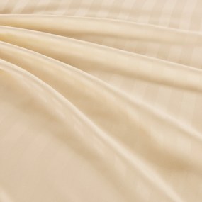 Hotelové obliečky z mikrovlákna JASMINE šampanské - prúžok 2 cm Rozmer obliečok: 70 x 90 cm | 140 x 200 cm