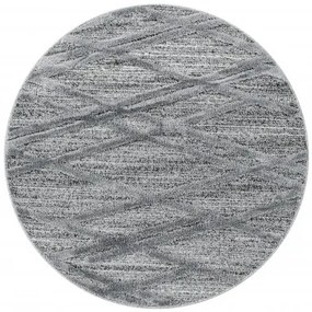 Ayyildiz, Kusový koberec Pisa 4706 Grey kruh, 120x120 (priemer) kruh, šedá, obývacia izba